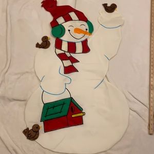 SNOWMAN HOUSE FLAG